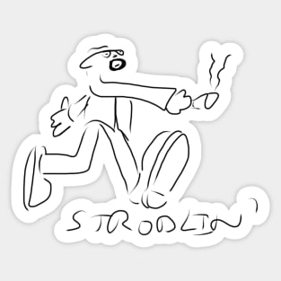 Stroblin' Sticker